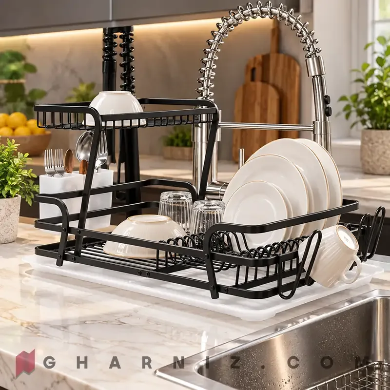 آبچکان آلومینیومی بنفشه رنگ مشکی