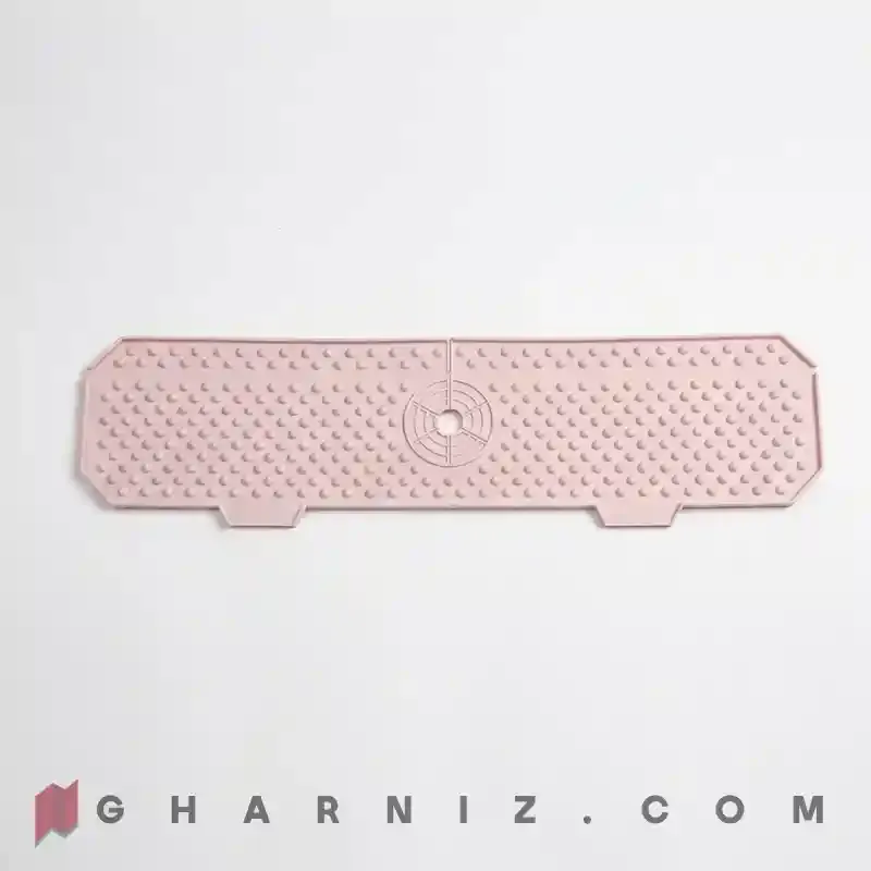 آبگیر دور شیر سیلیکونی ۶۰ سانتی قابل تنظیم | Silicone Faucet Splash Mat کد gh-a-202 — تصویر 12