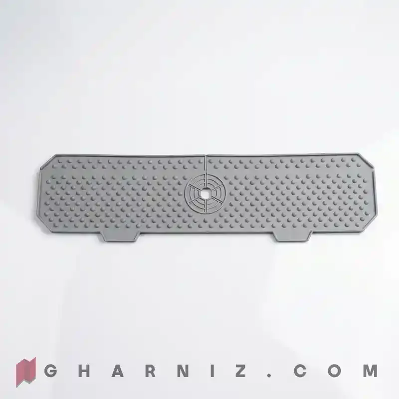 آبگیر دور شیر سیلیکونی ۶۰ سانتی قابل تنظیم | Silicone Faucet Splash Mat کد gh-a-202 — تصویر 13