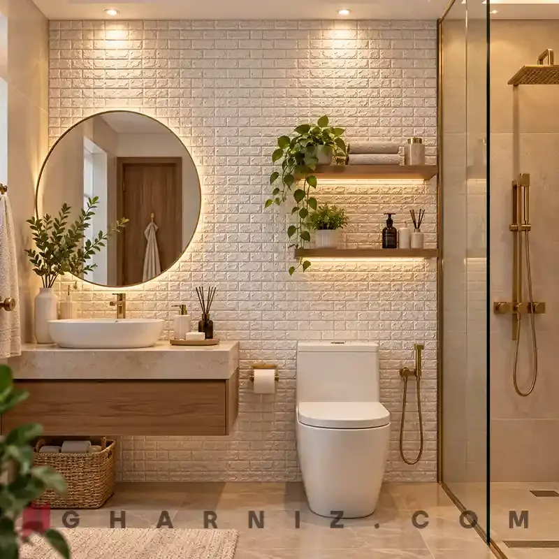 دیوار پوش فومی آجری رولی کد gh-df-100 — تصویر 12