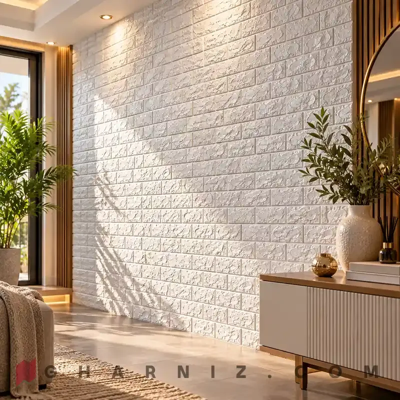 دیوار پوش فومی آجری رولی کد gh-df-100 — تصویر 18