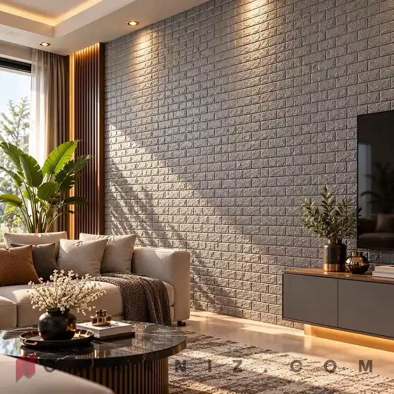 دیوار پوش فومی آجری رولی کد gh-df-100 — تصویر 6