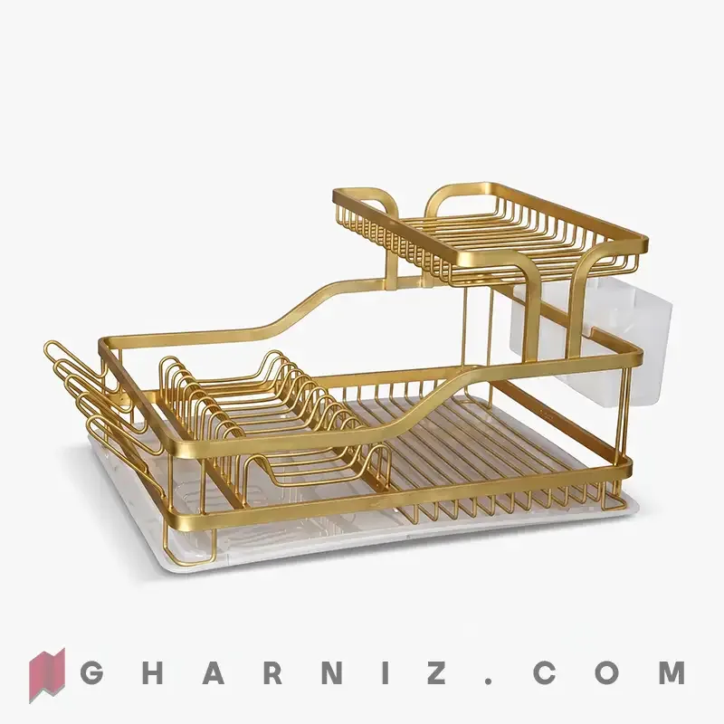 آبچکان آلومینیومی نیلوفر رنگ طلایی