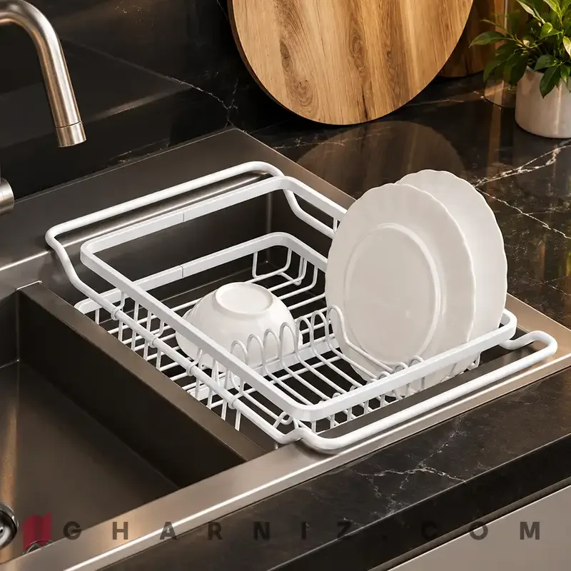 آبچکان اطلس مدل ریما داخل سینک آلومینیومی با عرض قابل تنظیم کد gh-a-j700 — تصویر 15