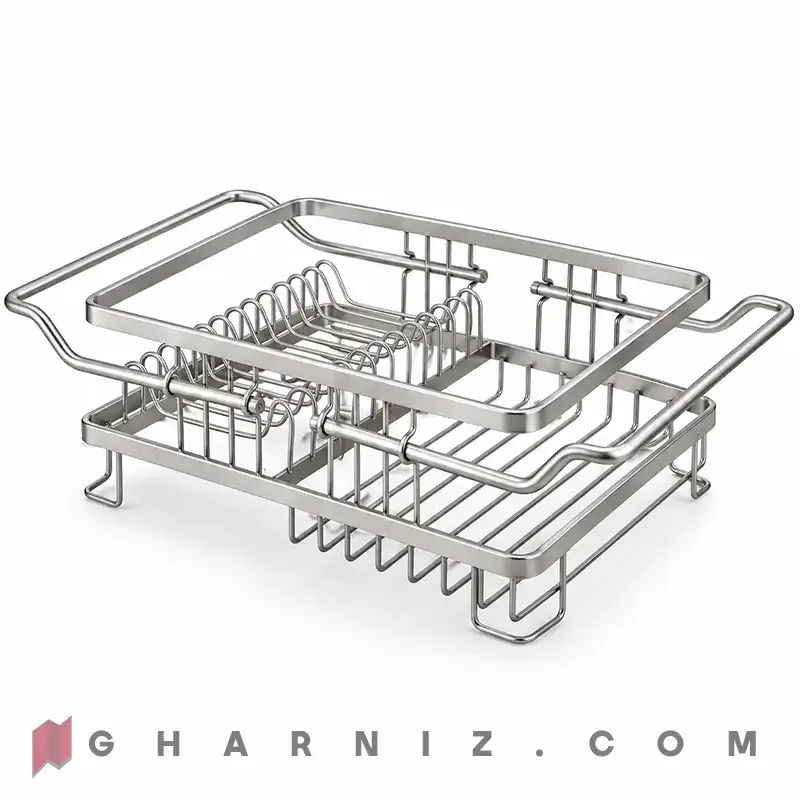 آبچکان اطلس مدل ریما داخل سینک آلومینیومی با عرض قابل تنظیم کد gh-a-j700 — تصویر 8