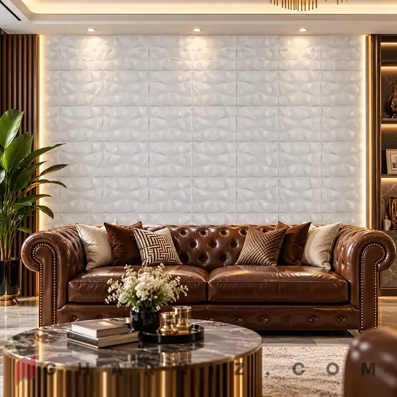 دیوار پوش فومی رولی سه بعدی طرح الماسی کد gh-df-900 — تصویر 9