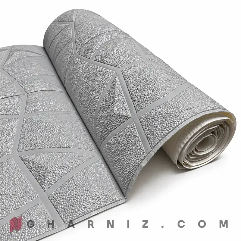دیوار پوش فومی رولی سه بعدی طرح الماسی کد gh-df-900 — تصویر 5