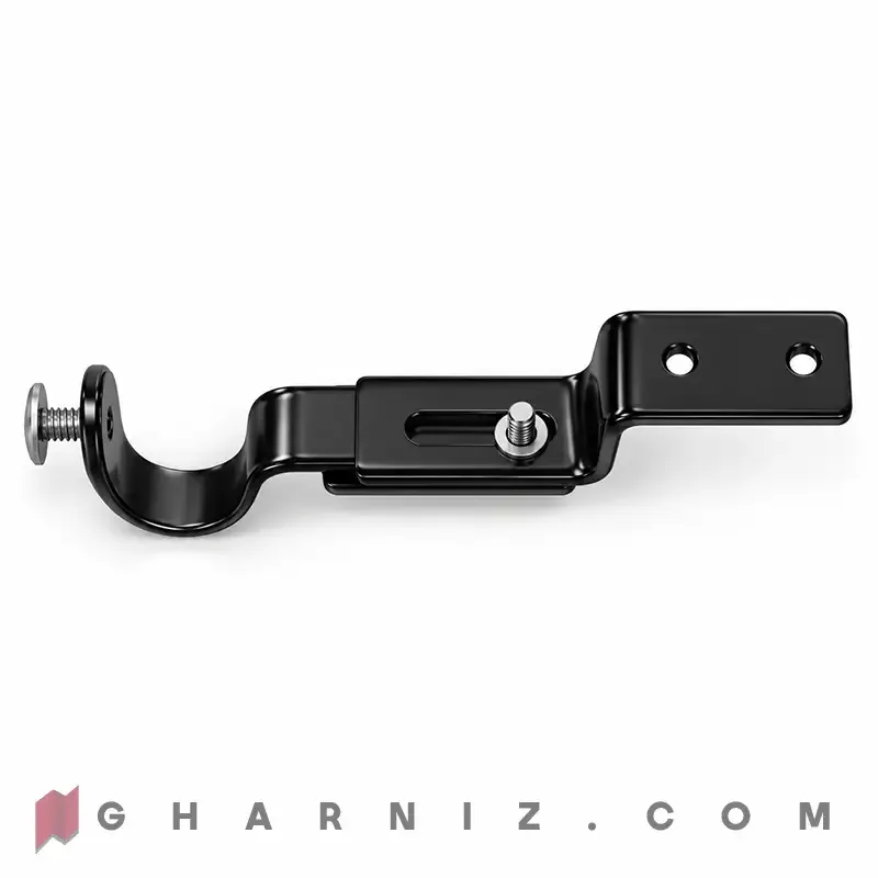 پایه سقفی میل پرده پانچی مشکی کد gh-ct-paye-s — تصویر 3