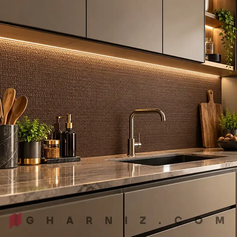 دیوار پوش فومی رولی بافت‌دار متالیک مدل اسکیل تاچ کد gh-df-700 — تصویر 9
