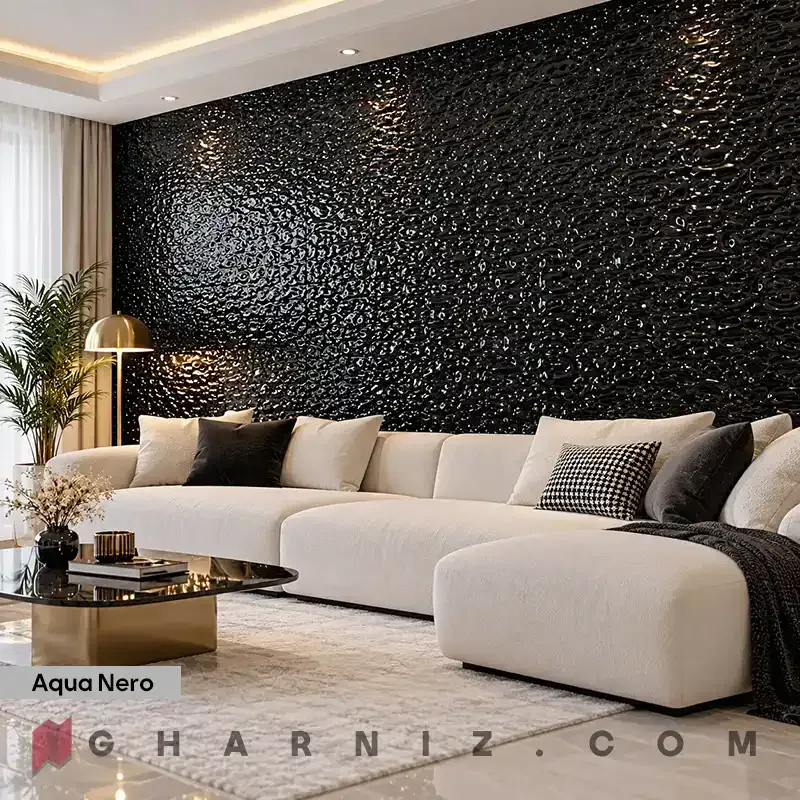دیوار پوش فومی رولی متالیک براق مدل آکوا کد gh-df-200 — تصویر 38