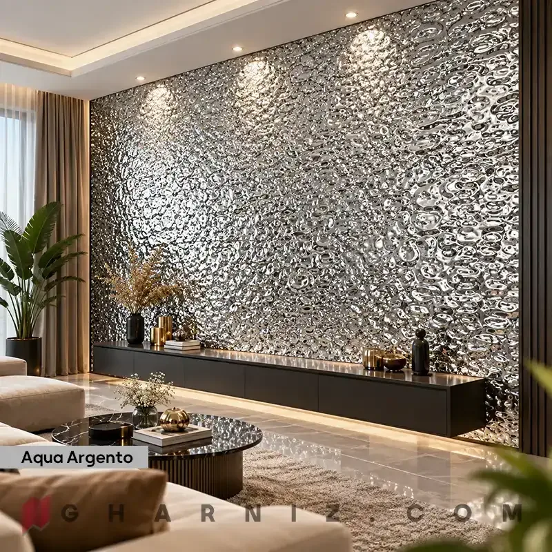 دیوار پوش فومی رولی متالیک براق مدل آکوا کد gh-df-200 — تصویر 42
