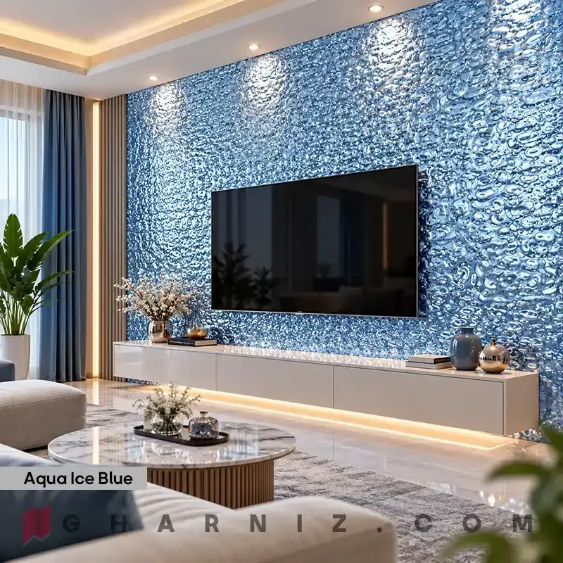 دیوار پوش فومی رولی متالیک براق مدل آکوا کد gh-df-200 — تصویر 46