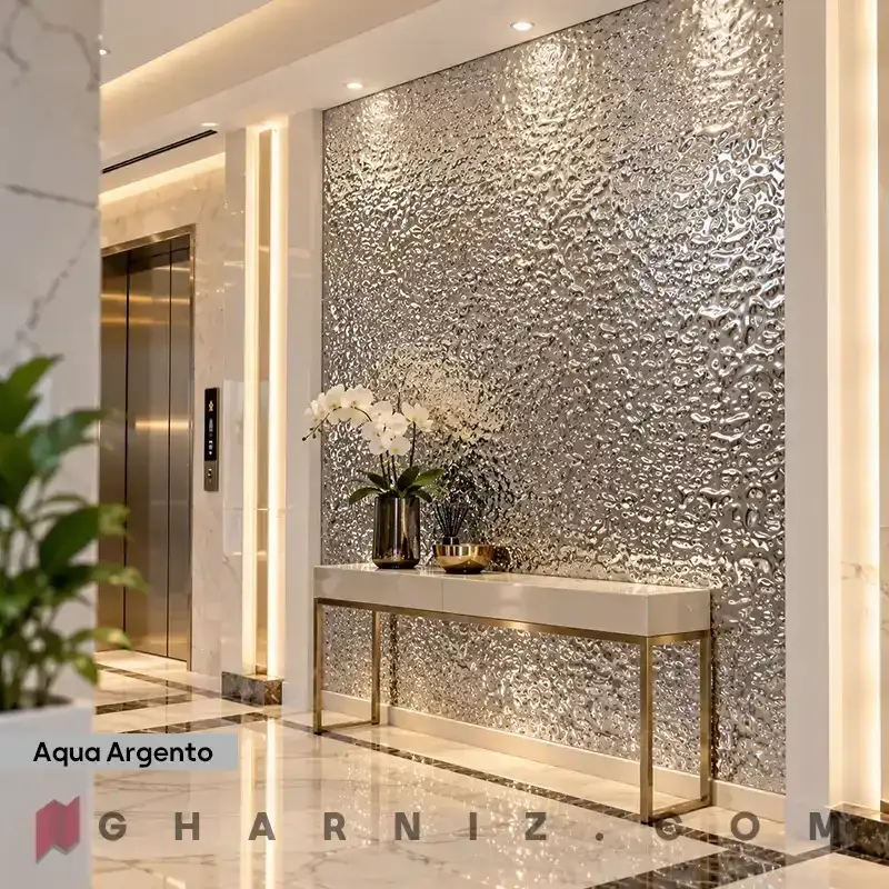 دیوار پوش فومی رولی متالیک براق مدل آکوا کد gh-df-200 — تصویر 58