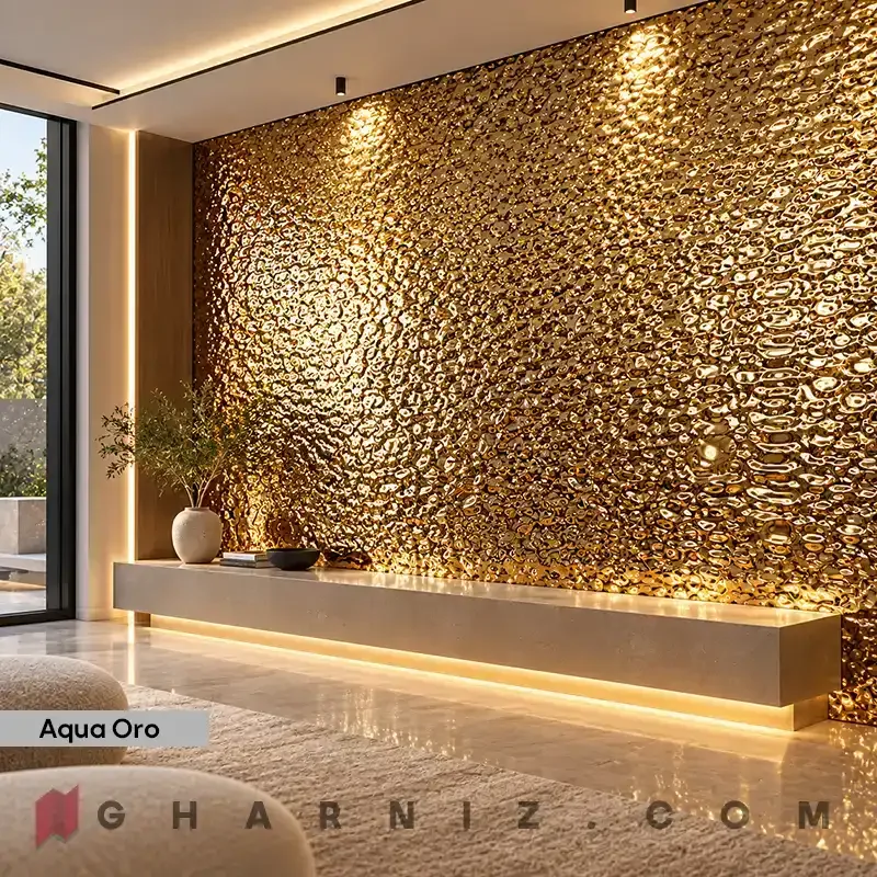 دیوار پوش فومی رولی متالیک براق مدل آکوا کد gh-df-200 — تصویر 60
