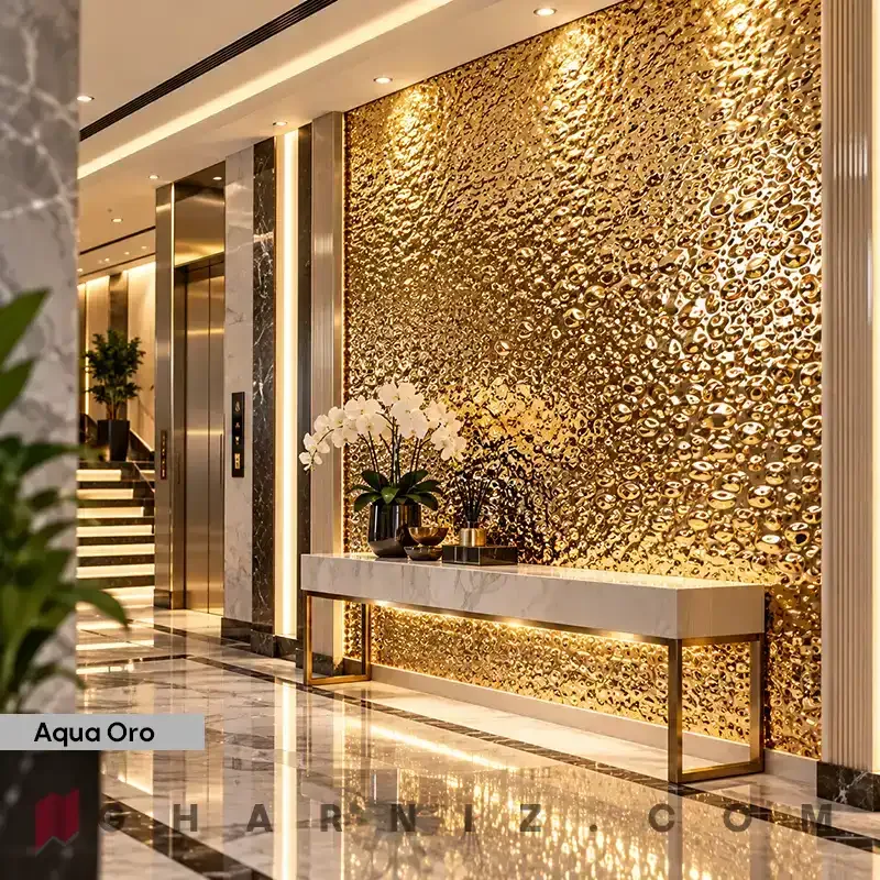 دیوار پوش فومی رولی متالیک براق مدل آکوا کد gh-df-200 — تصویر 62