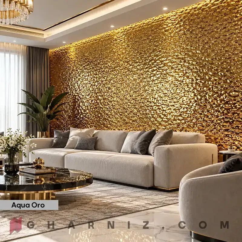 دیوار پوش فومی رولی متالیک براق مدل آکوا کد gh-df-200 — تصویر 63