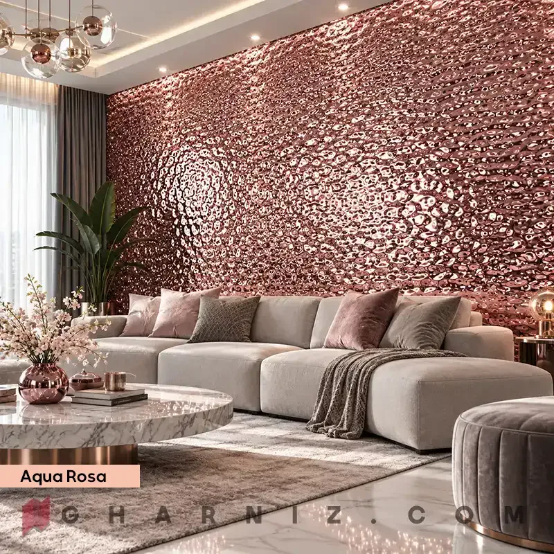 دیوار پوش فومی رولی متالیک براق مدل آکوا کد gh-df-200 — تصویر 70