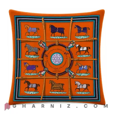 کاور کوسن مخمل طرح اسب و یراق