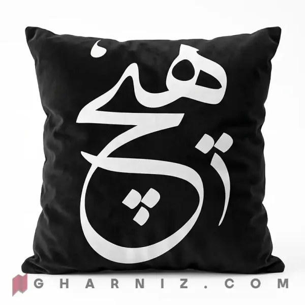 کاور کوسن مخمل طرح هیچ مشکی