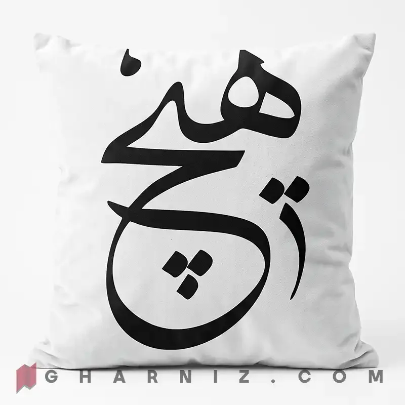 کاور کوسن مخمل طرح هیچ سفید