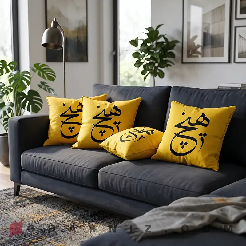 کاور کوسن مخمل طرح هیچ کد gh-c739 — تصویر 30