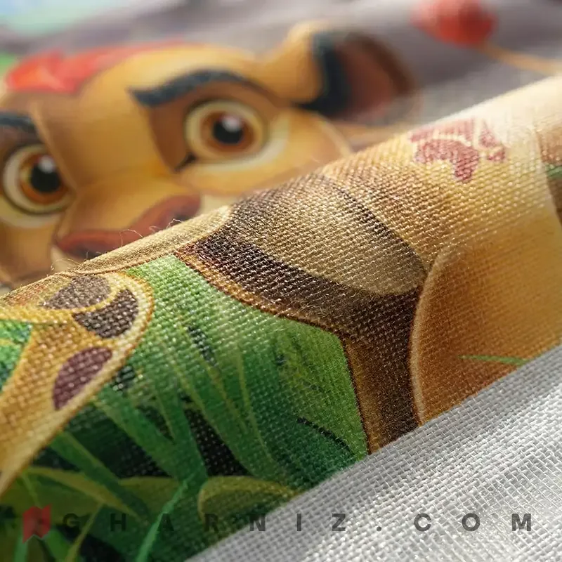 پرده زبرا اتاق کودک طرح نگهبانان شیردل The Lion Guard کد gh-zk199 — تصویر 3