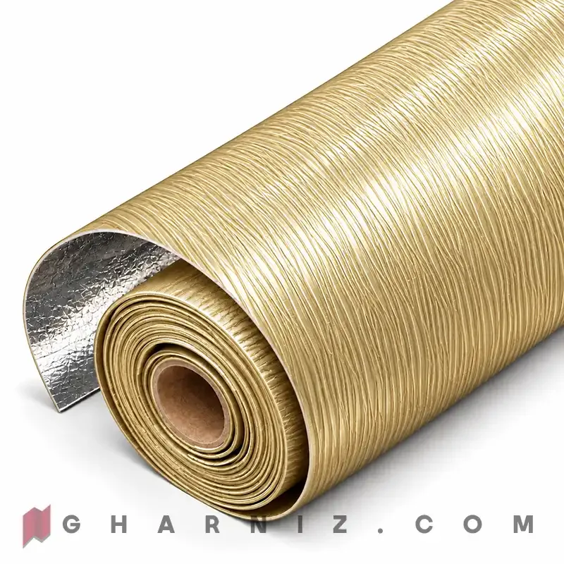 دیوار پوش فومی رولی راه راه نیمه براق مدل سیلک ویو کد gh-df-5۰۰ — تصویر 3