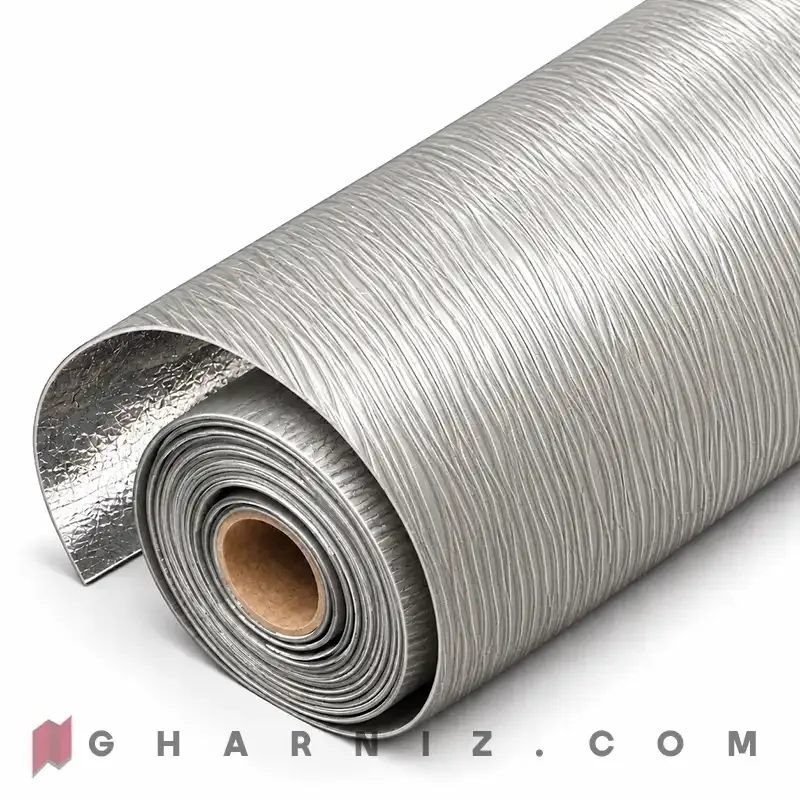 دیوار پوش فومی رولی راه راه نیمه براق مدل سیلک ویو کد gh-df-5۰۰ — تصویر 4
