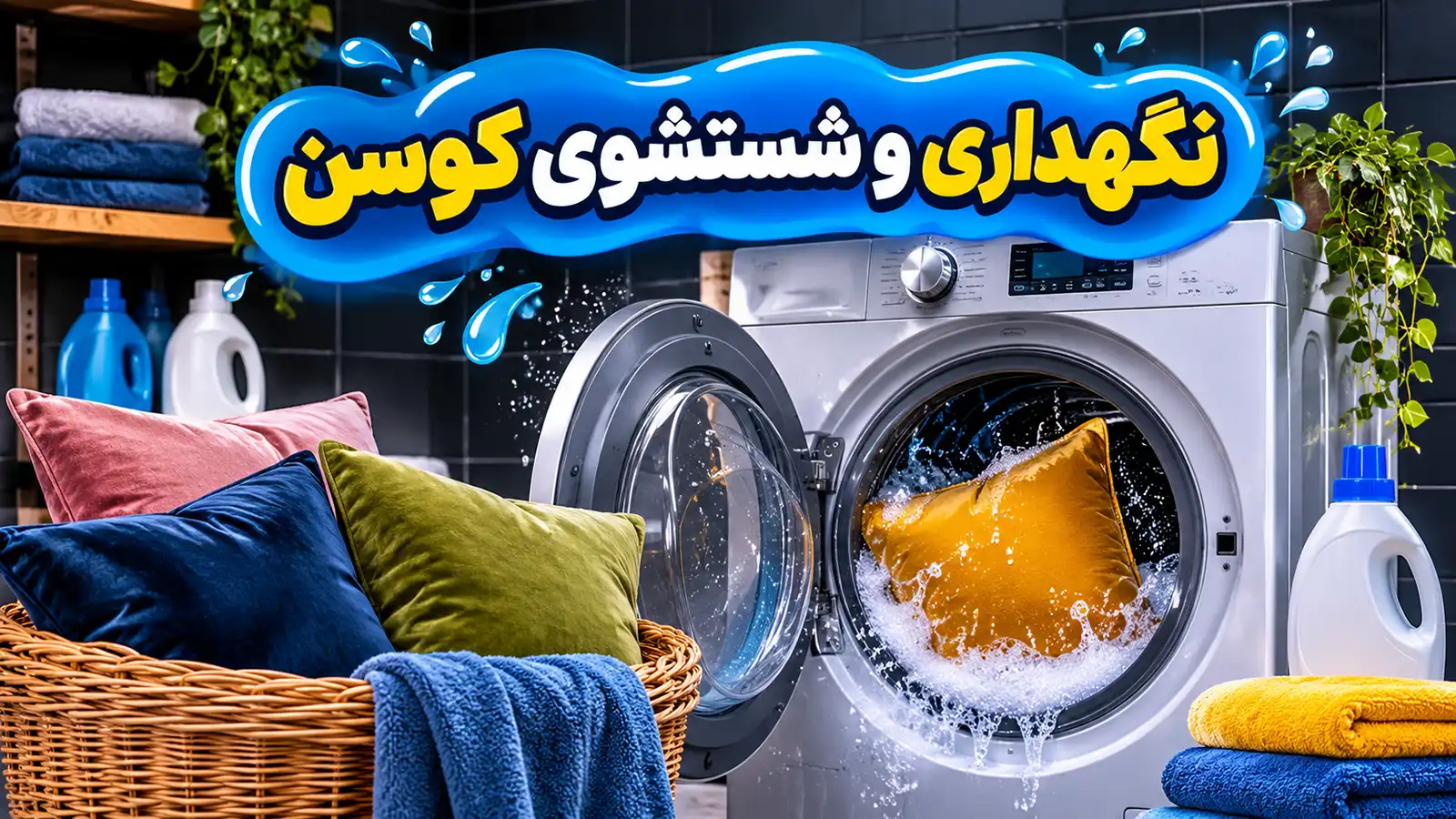 نگهداری و شستشوی کوسن