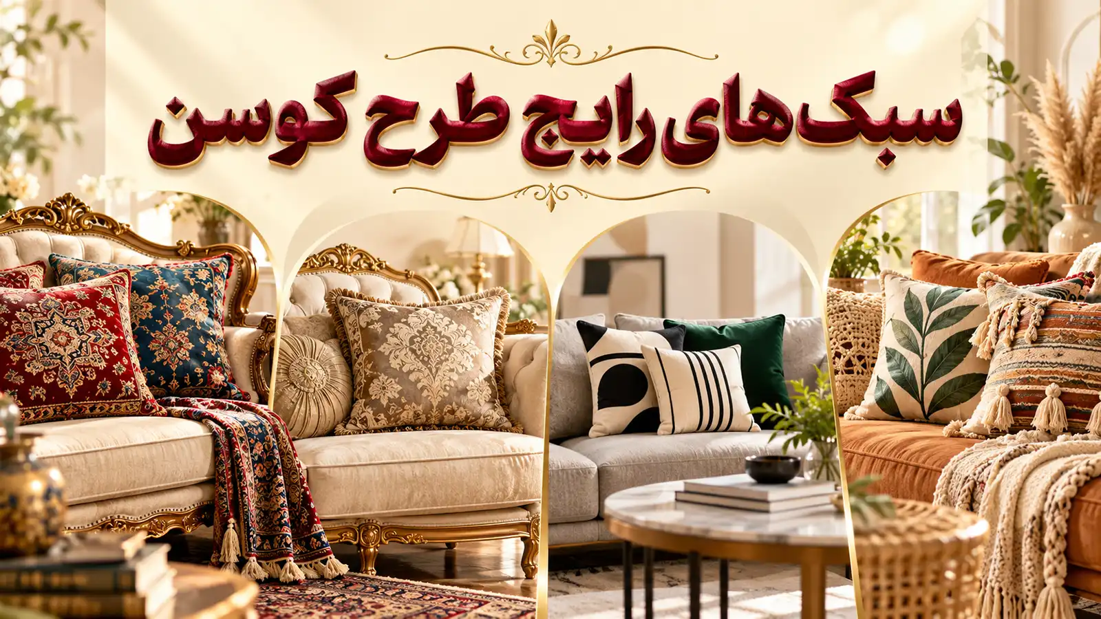 سبک‌های رایج طرح کوسن